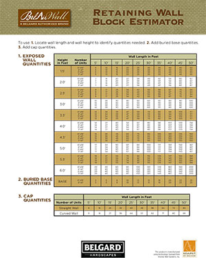 Retaining Wall Block Estimator